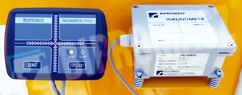 Inklinometr elektroniczny z wyświetlaczem diodowym – zestaw inklinometryczny IPK45
