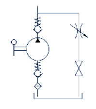 Pompa hydrauliczna nożna typu BPSE-15 - schemat